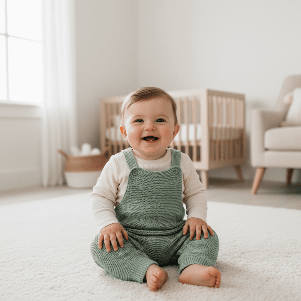 Boys Knit Dungaree Set
