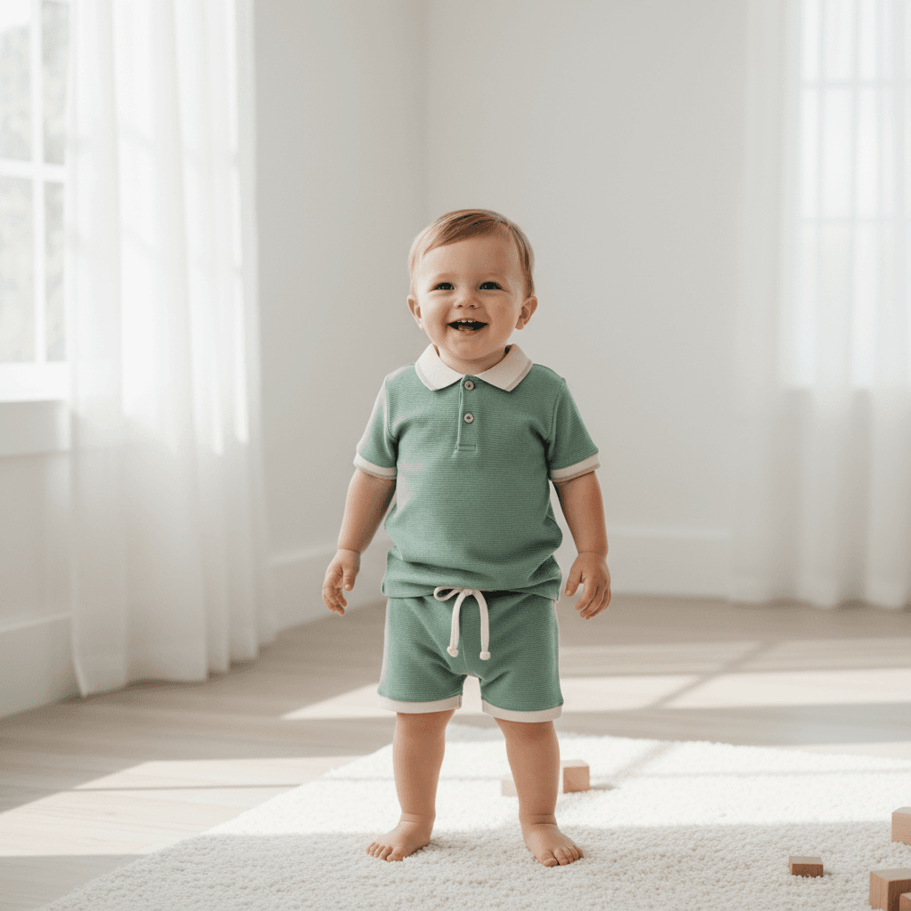 Boys Polo & Shorts Set